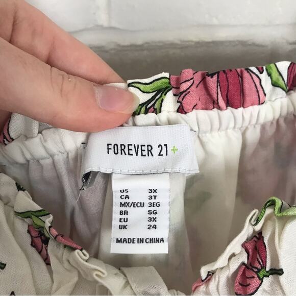 NWT Forever 21 Floral Print Dress Size 3X - Picture 10 of 16